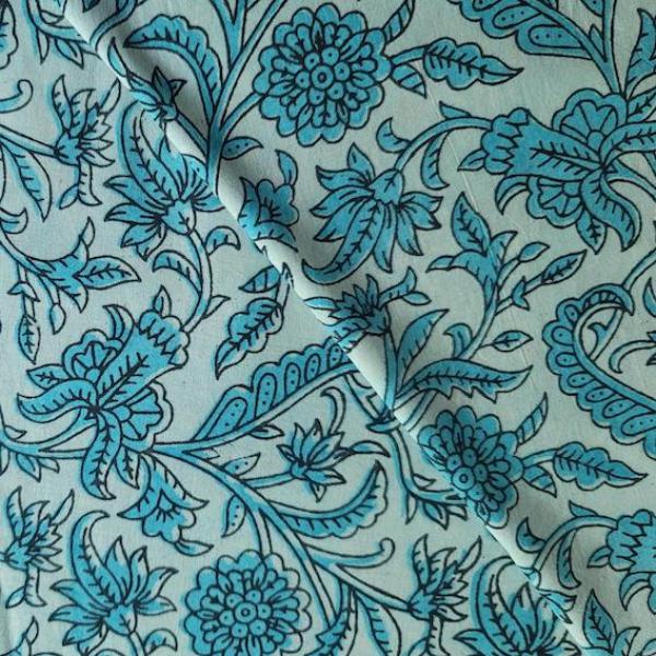 Kalamkari Hand Block Print aus Indien – FLORAL